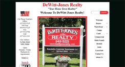 Desktop Screenshot of dewittjonesrealty.com